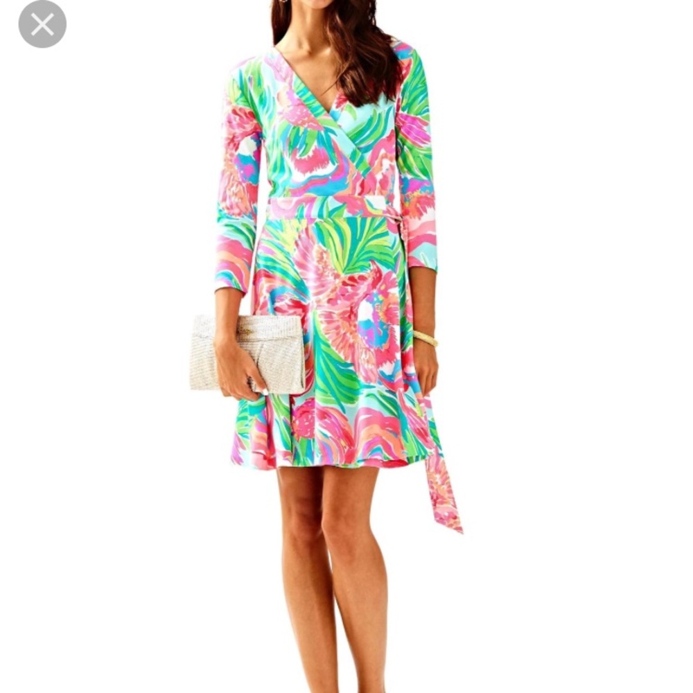 NWT!! LILY PULITZER EMILIA WRAP DRESS!!
